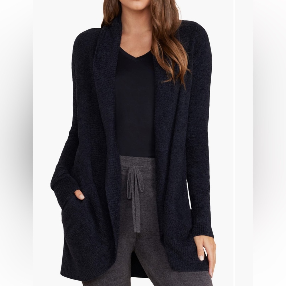 Barefoot Dreams Black Cardigan Sweater
